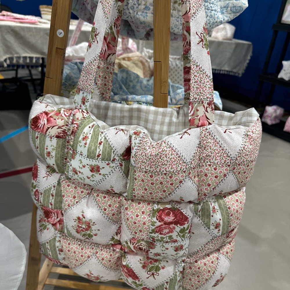 Floral Patchwork Tote Bag